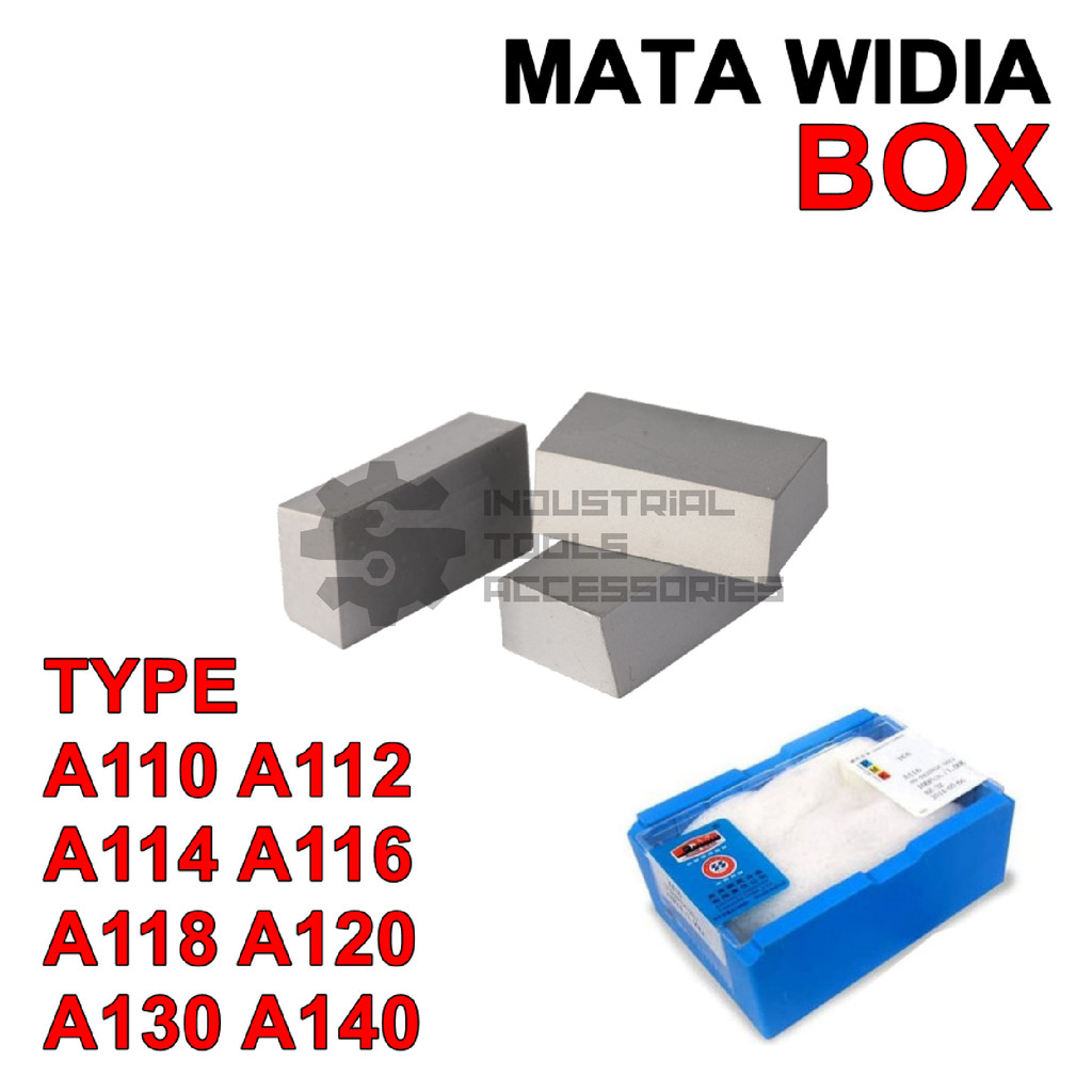 Mata Widia A125 YG6 Pahat Cemented Tip A 125 Carbide Bubut YG 6 BOX