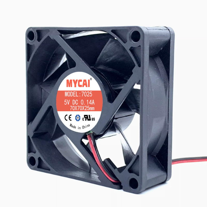 7025 5V 12V 24V 7CM computer host quiet cooling fan