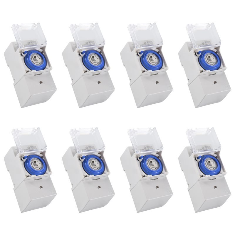 WORTHOWN-8X SUL181H Mechanical Timer 24 Hours Time Switch Relay Electrical Programmable Timer 24 Hou