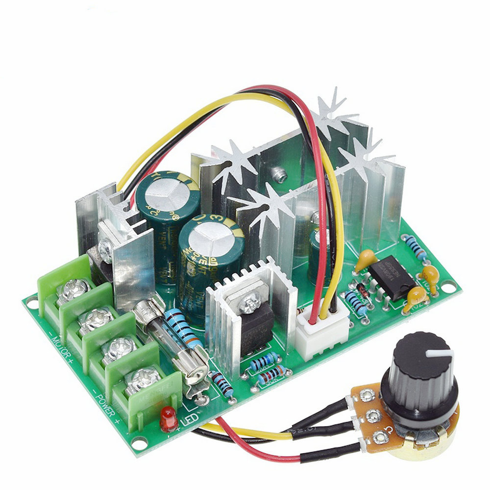 PWM DC Motor Speed Controller Swit DC 20A Current Voltage Regulator DC 10-60V PWM High Power Drive M
