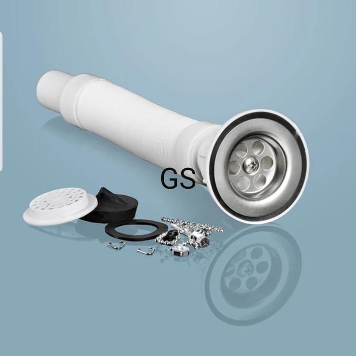 Selang Bak Cuci Piring + Afur - Selang Pembuangan Bak Cuci Piring - selang cuci piring set