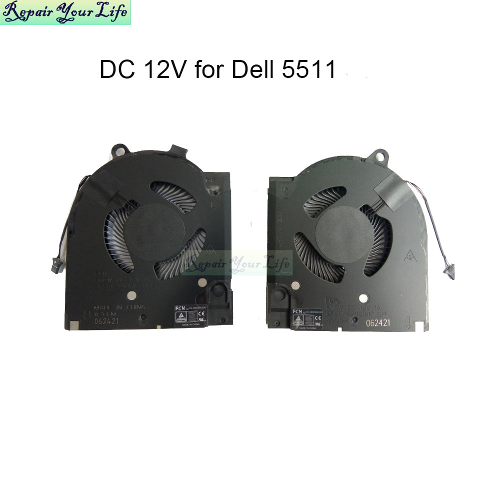 Notebook Cooler Raator Cooling Fan For Dell G15 5511 5515 5510 2021 RTX3060 RTX3050 Gaming Laptop CP