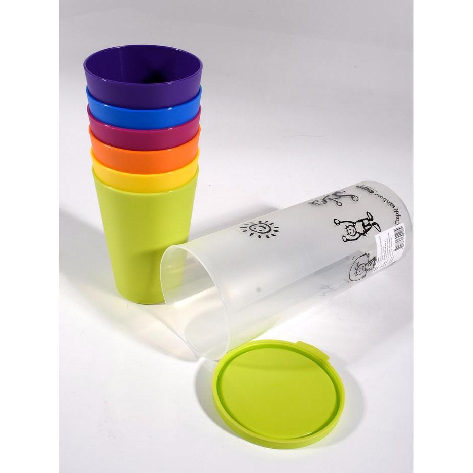 [KOMAX] Gelas Pesta Party Cup L Set KMX PC-L 6 Pcs Warna-warni Food Grade BPA Free FDA Approval Coco