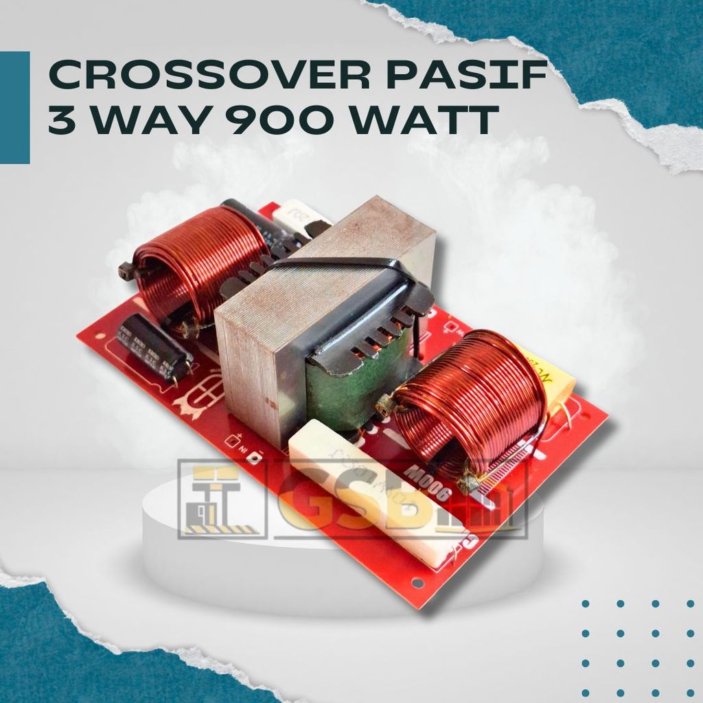 Crossover Pasif 3 Way 900 Watt Speaker Woofer Mid Tweeter Induktor Tembaga