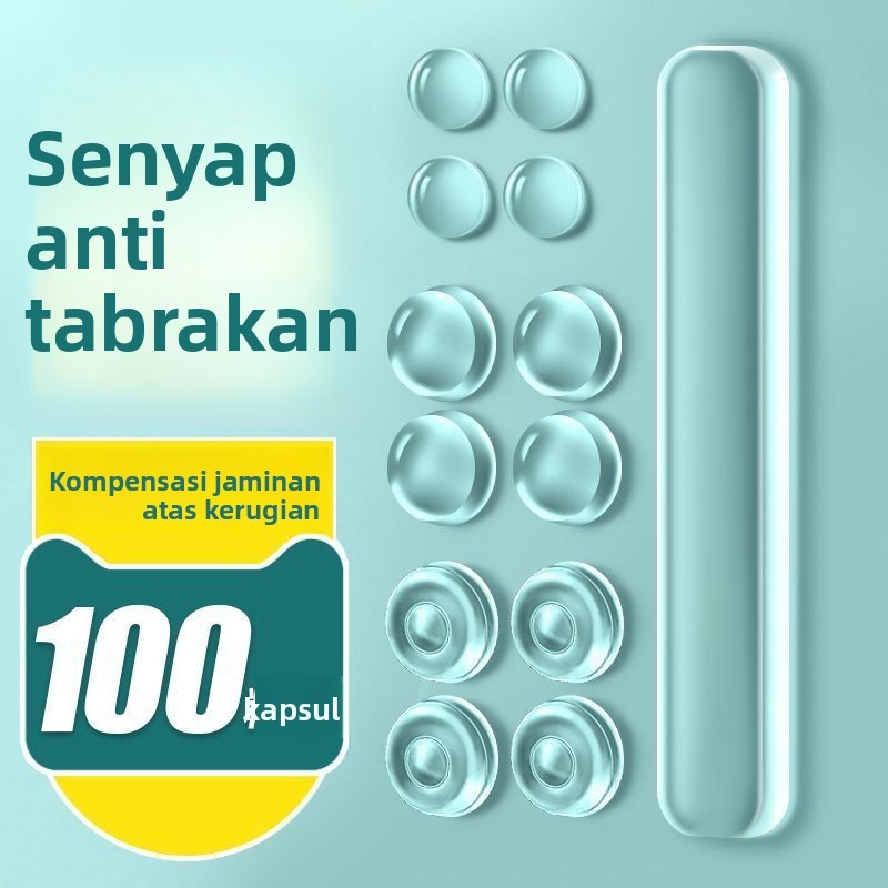 Pegangan Pintu Bantalan Anti-Tabrakan Silikon Penahan Pintu Kulkas Artefak