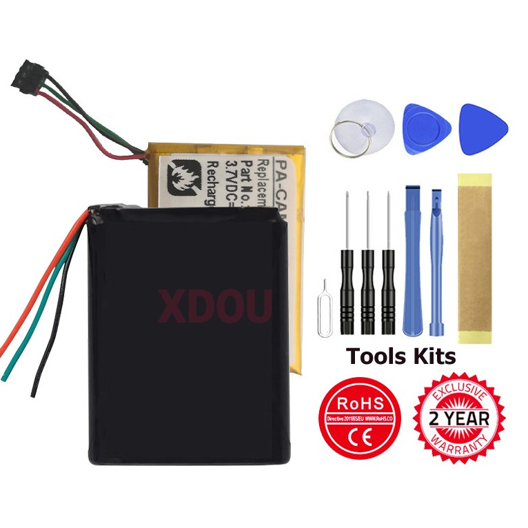 XDOU New 3610005102 Battery For Garmin Dezl Forerunner Dash Cam Edge Nuvi 65 1030 130 45 46 55 56 66