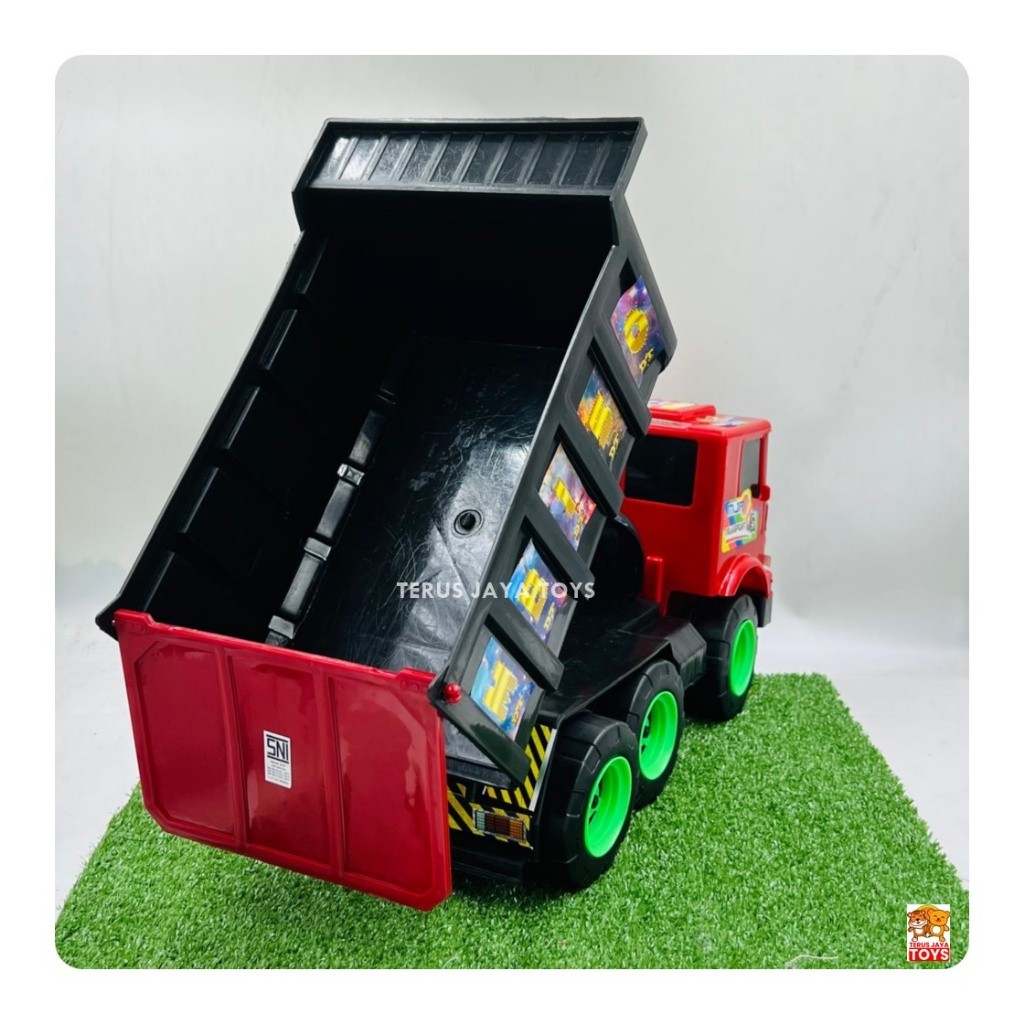 Mainan Anak Mobil Truk Sampah - Dump Truck - Truk Bak Besar Murah