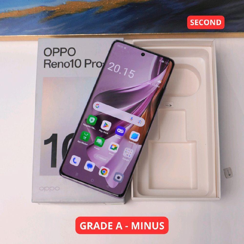 OPPO RENO 10 PRO+ 12/256 GB GRADE A - MINUS HP SECOND ORIGINAL SINAR MUTIARA CELL (01194)