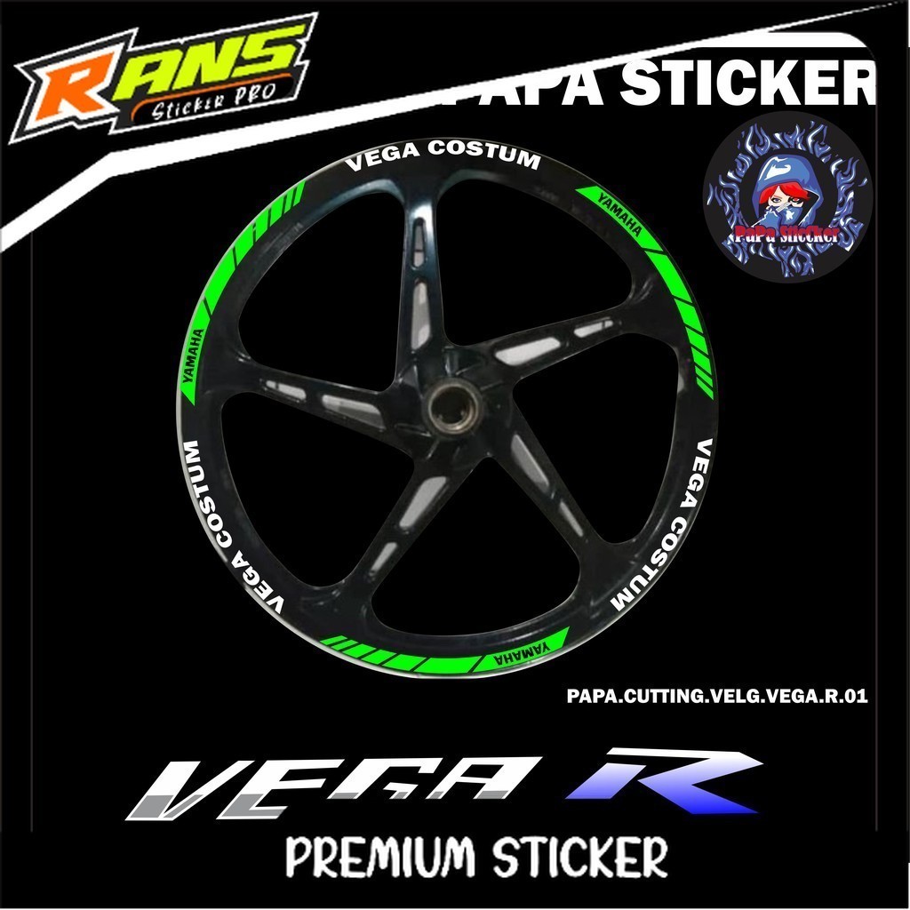 STIKER VELG VEGA R CUTTING STICKER VELG CUTTING VARIASI YAMAHA VEGA R LIS BAN/VELG 01