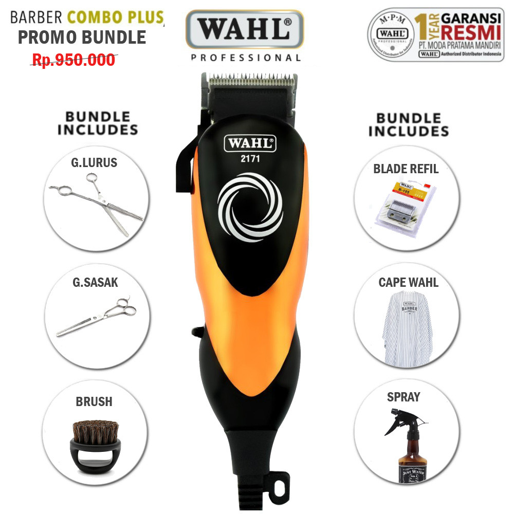 Wahl 2171 Mesin Cukur Rambut Professional Classic Series Alat Pangkas Rambut Combo
