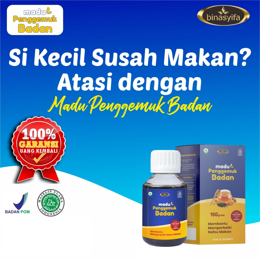 Madu Penggemuk badan BPOM Binasyifa Original