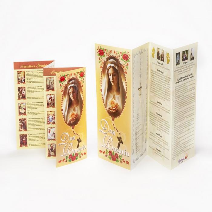 Lembaran Doa Rosario -Kertas Doa Rosario-Buku Kumpulan Doa Rohani-Buku doa rohani-Buku Rohani Murah