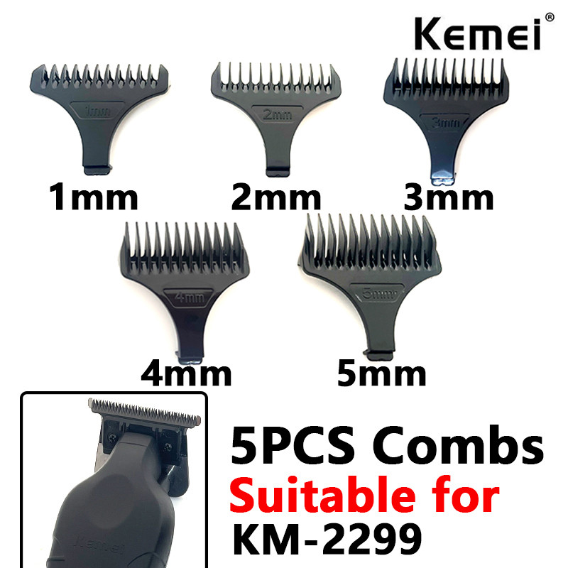 KM-2299 0mm Hair Trimmer Limit Comb Universal Black Guards Hairdresser Hair Cutting Guide for KM-193
