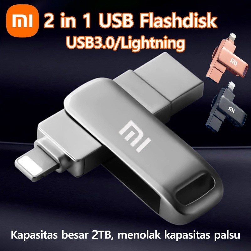 [TOMUA]U201 Flashdisk 2TB USB 3.0 OTG – Cocok untuk iPhone, iPad, dan PC – 2-in-1, flash disk otg hp