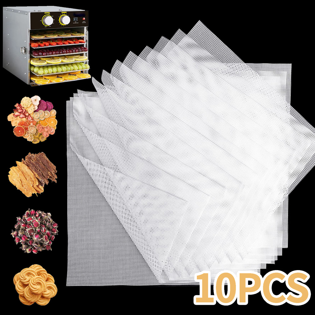 10PCS Non-Stick Silicone Baking Mat Food Fruit Dehydrator Sheets Oven Liner Reusable Tray Steamer Me