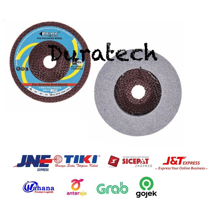 Mata Poles gerinda 4inch Kaca Keramik / Sponge PVA 4 inch grit180 BZ-7312