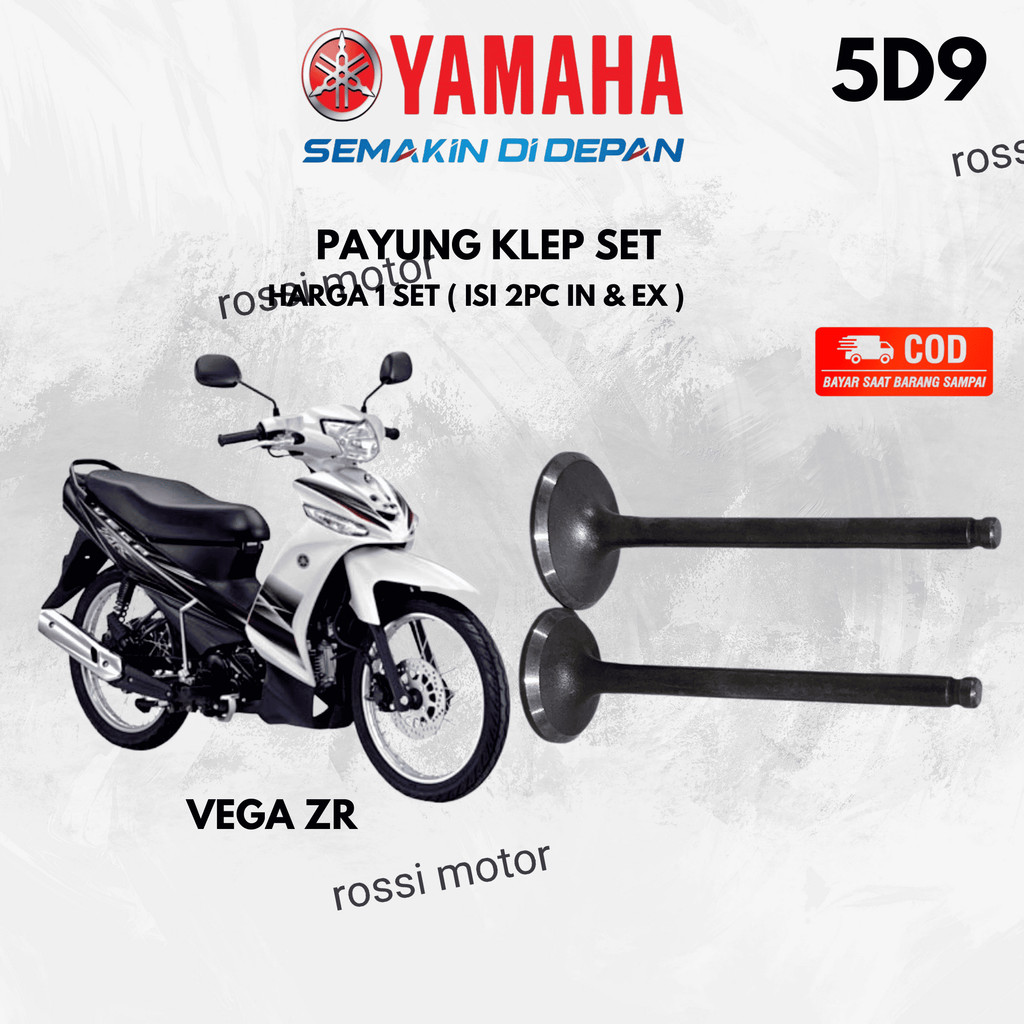 PAYUNG KLEP SET VEGA ZR (5D9) | SPAREPART ORIGINAL SUKU CADANG SEPEDA MOTOR