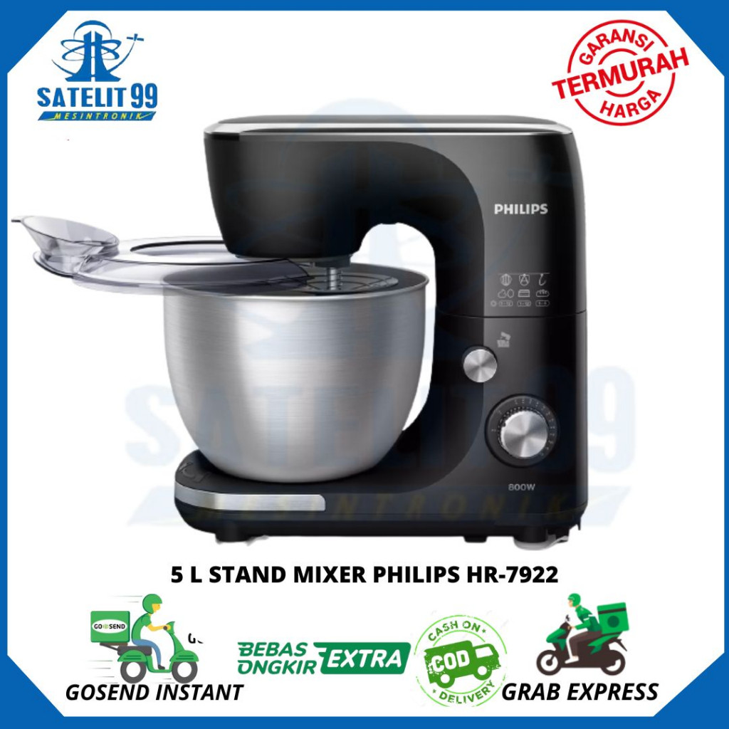 5 L STAND MIXER / KITCHEN MIXER / MIXER ROTI PHILIPS HR-7922