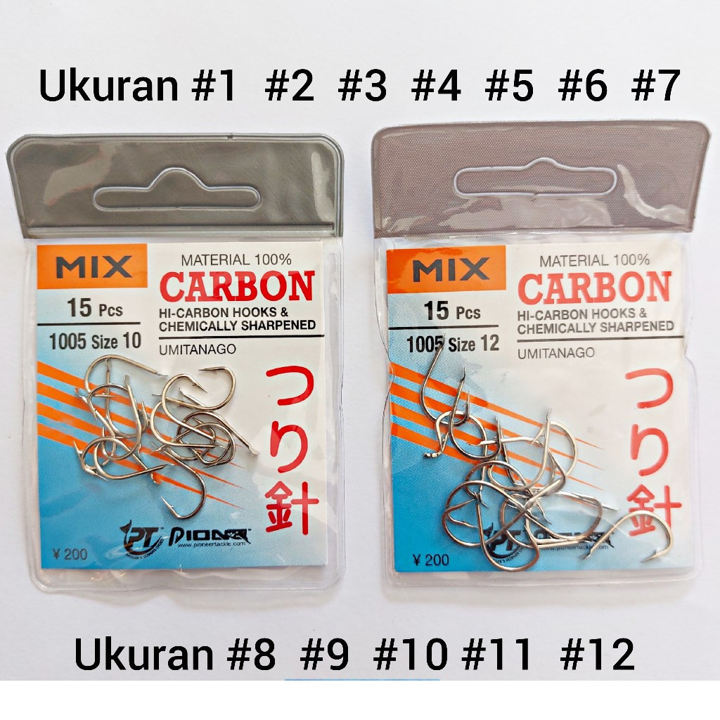 Kail Pioneer Mix Carbon Umitanago 1005 Tanpa Lubang / Mata Pancing