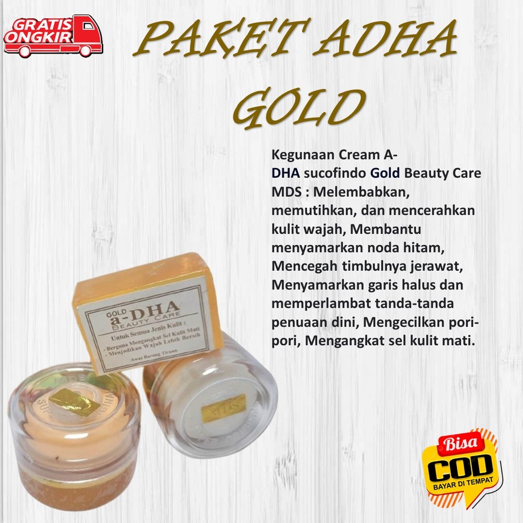 READY GRESIK paket cream adha gold / cream adha gold timbul / cream adha gold 3in1 / cream adha gold