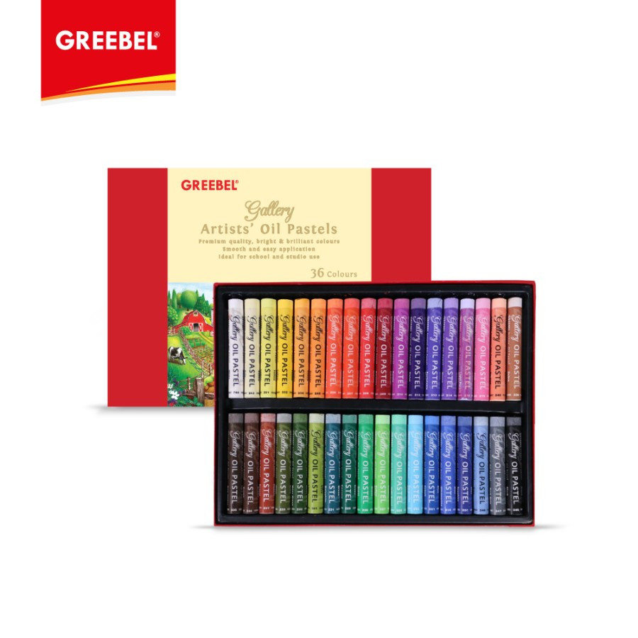 GREEBEL Crayon Krayon ARTIST 36 Warna / ARTIST Oil Pastel 36 Mewarnai Professional Crayon Set