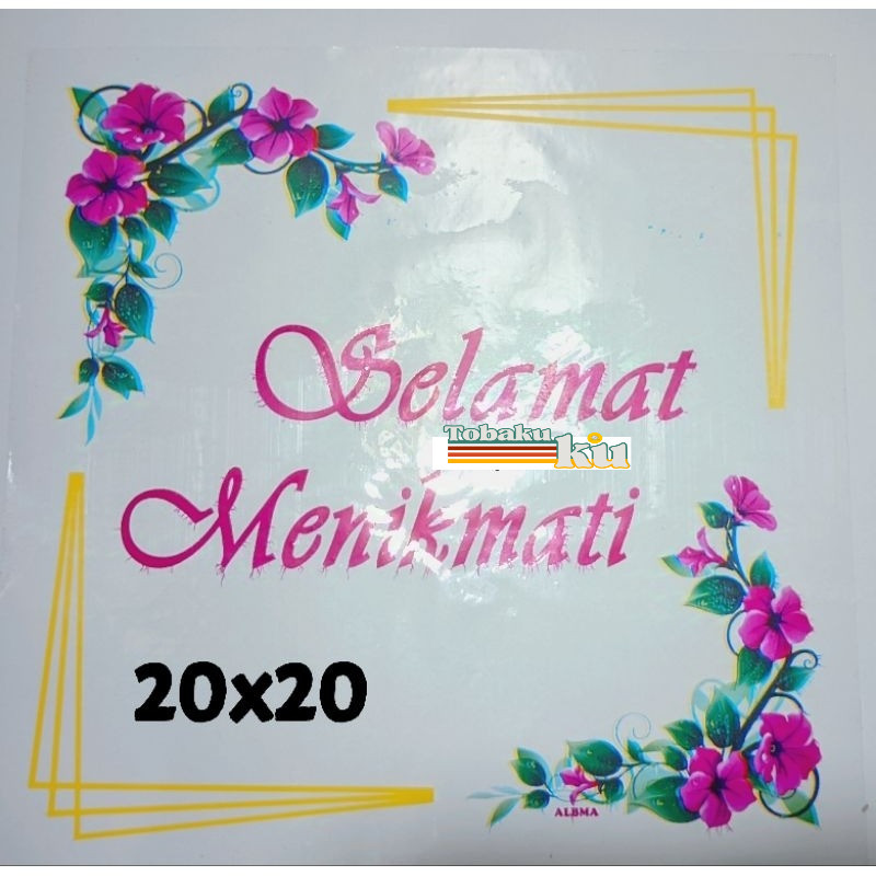 Selamat Menikmati Plastik Uk 20x20 Samir Selamat Makan isi 50 Lembar