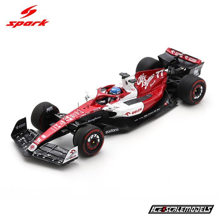 Diecast F1 Spark 1:43 Alfa Romeo C42 Valtteri Bottas Bahrain GP 2022 RESTRO