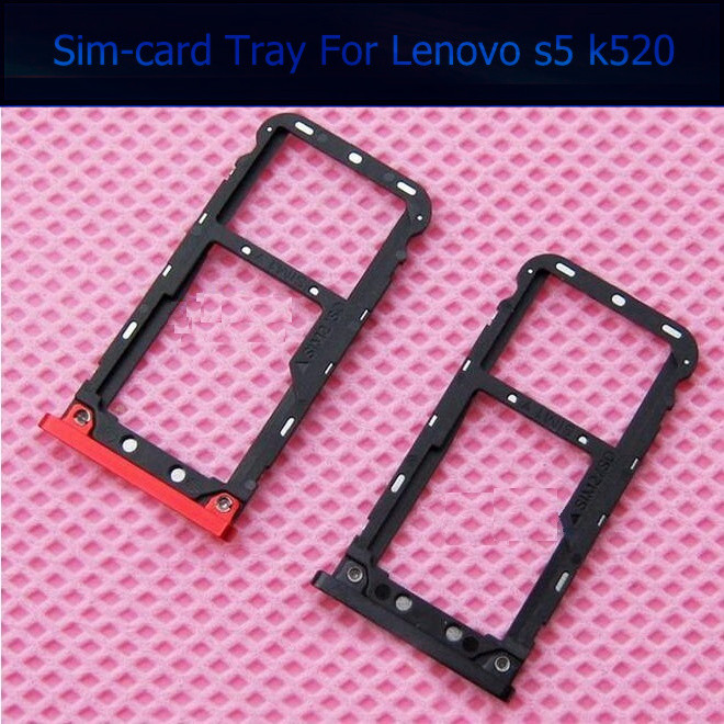 Sim Card Tray For Lenovo S5 K520 Sim Card Tray Holder Micro SD Card Holder Slot Parts Reader Adapter