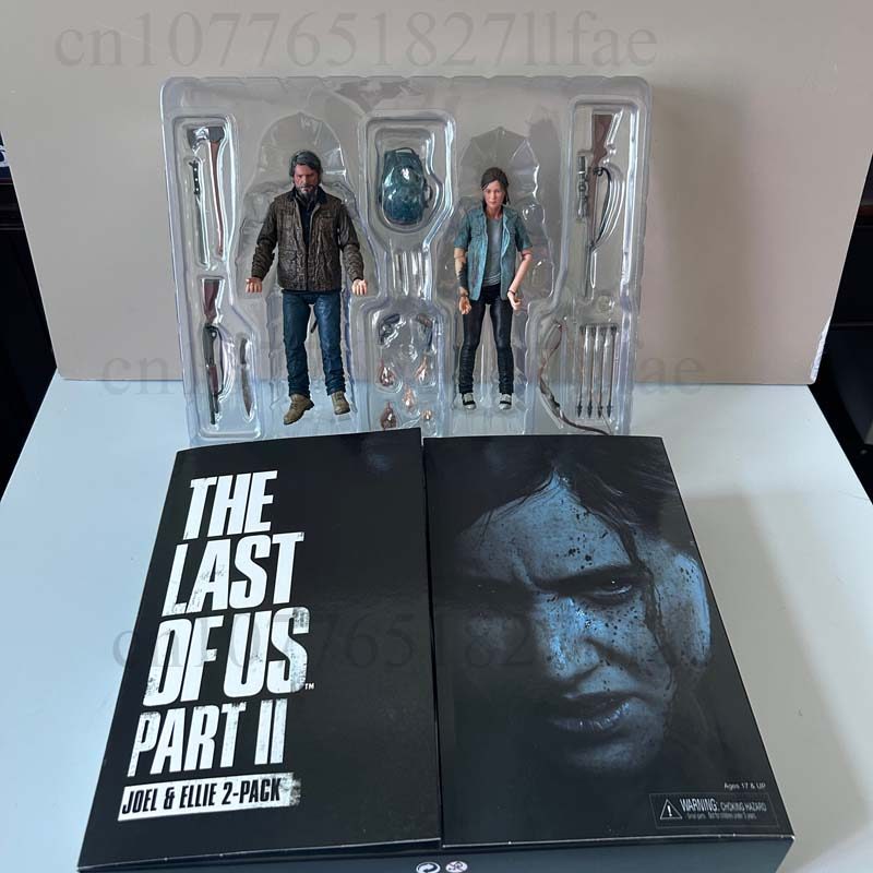 NECA Figure The Last Of Us Part 2 Joel Ellie With Bow Action Figure 18cm 2pcs set Model Toy Joint Mo