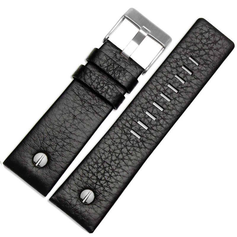 Genuine leather wat strap 22 24 26 27 28 30 32mm watband for esel DZ7370 DZ7313 DZ7413 DZ7257 wat ba