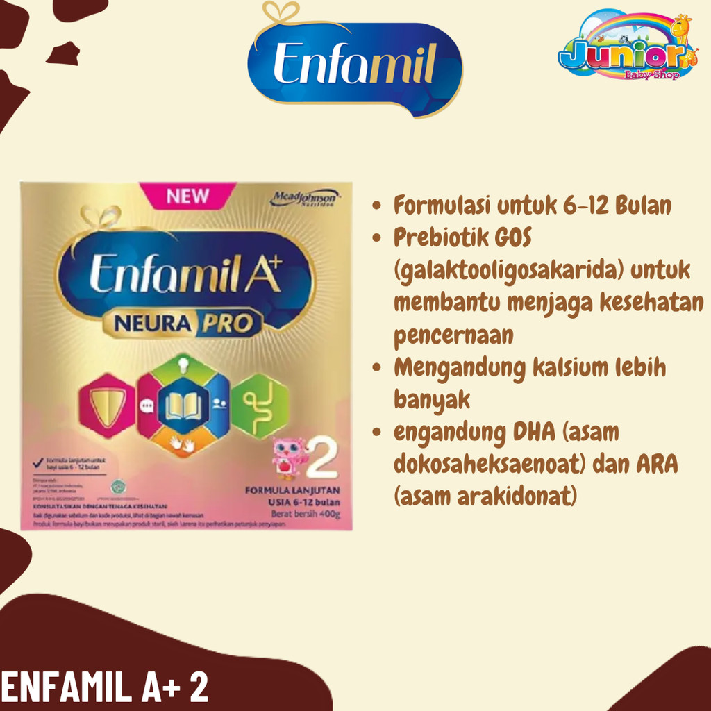 Susu Enfamil A+ 2 - Susu Formula Bayi