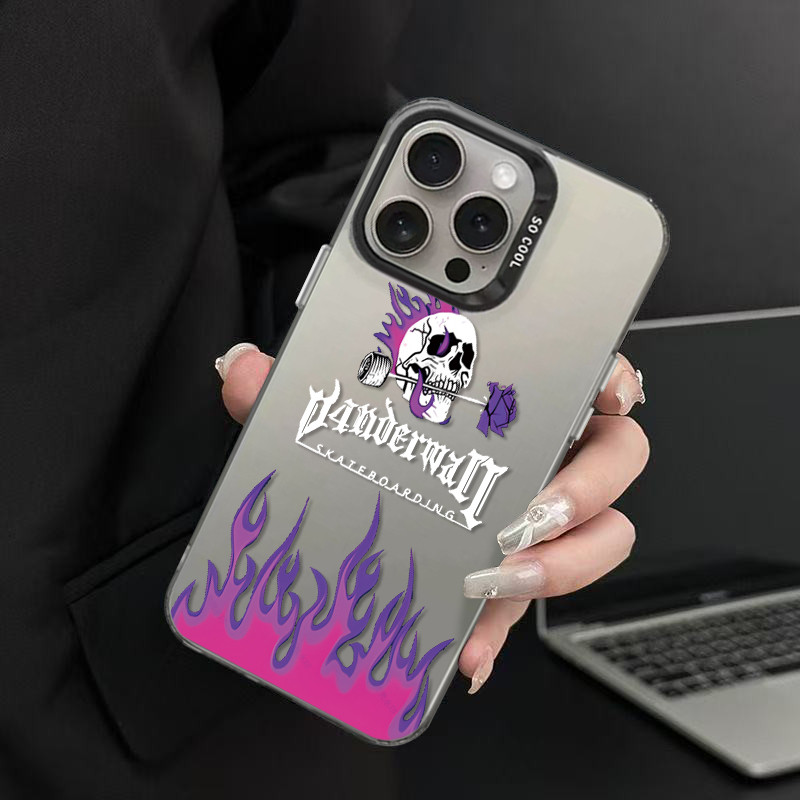 Case HP Transparan Keren Motif Tengkorak Samsung A35 A36 A50 A51 A53 5g A54 5G A55 A71 A72 A73 5G S2