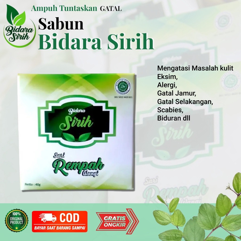 SABUN BIDARA SIRIH OBAT GATAL EKSIM JAMUR AMPUH BPOM