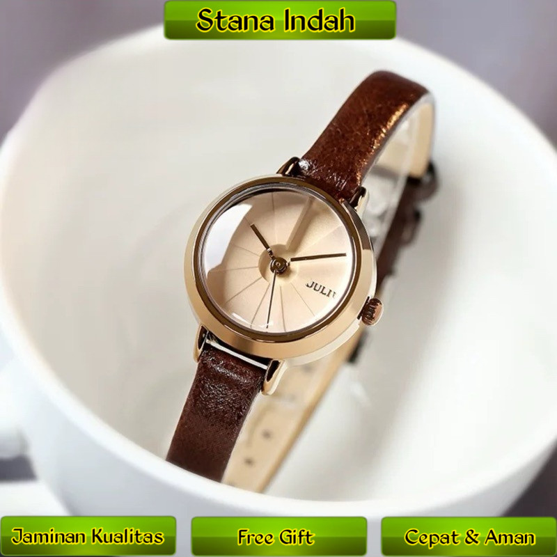 Jam Tangan Julius Wanita Original JA-979 Kulit asli Korea