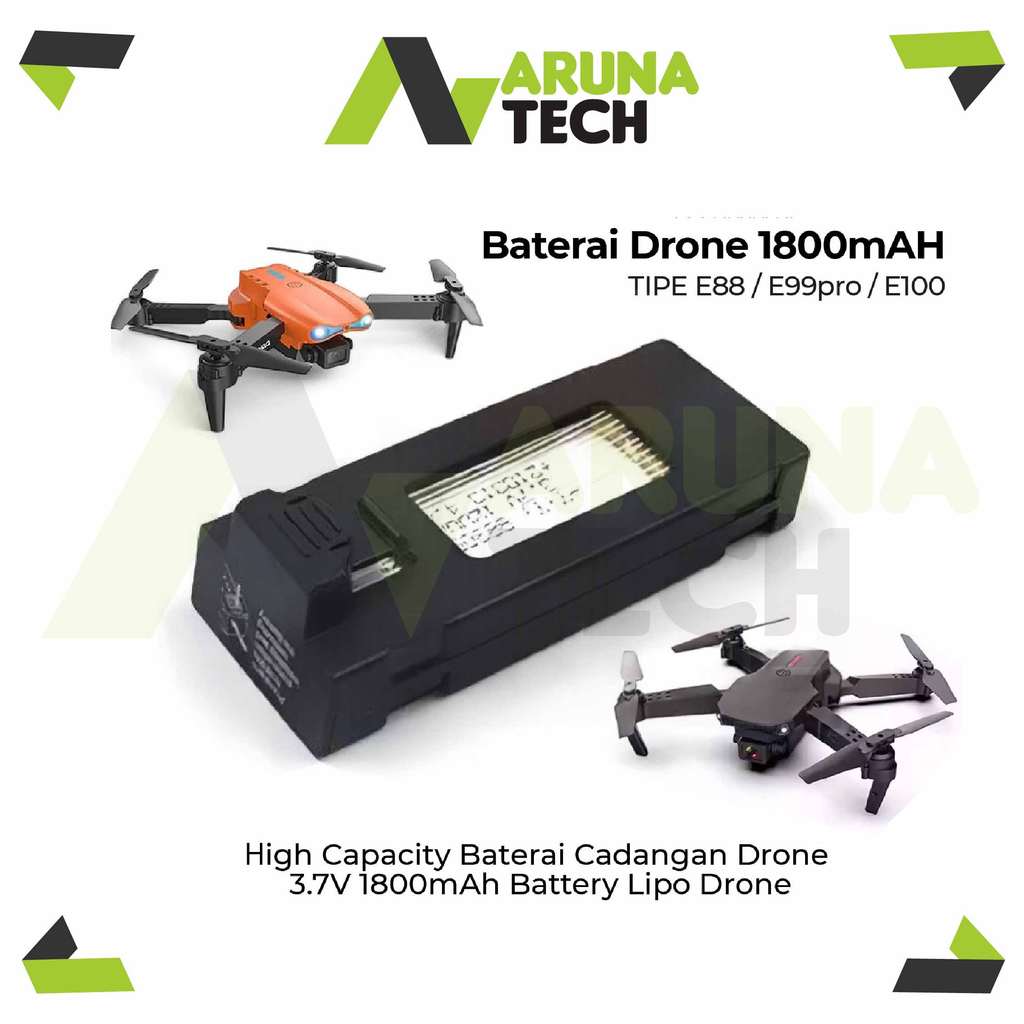 Baterai Drone E88 / E99pro / E100 Drone Battery 1800mAH