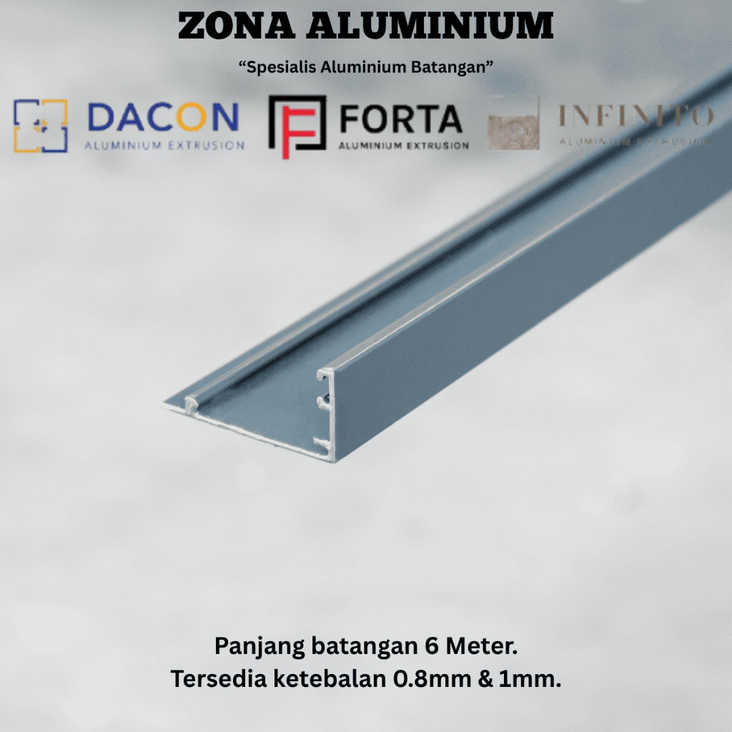 DACON FORTA INFINITO Aluminium Batangan 8130 Stoper Daun Jendela untuk Casement Window