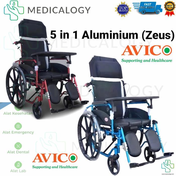 Kursi Roda Avico 5 in 1 Aluminium (Zeus)