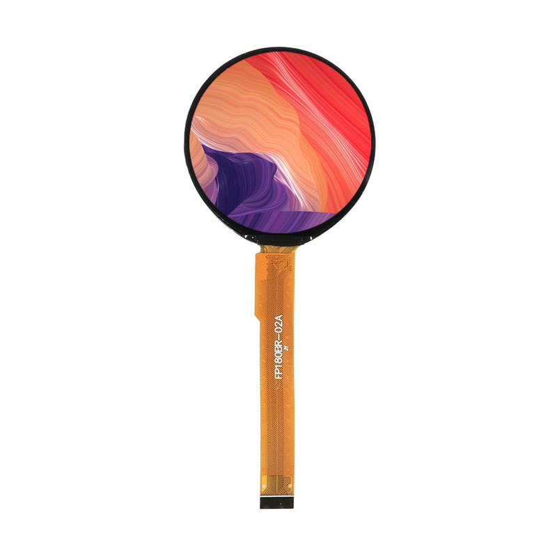 1.8-In TFT RGB 360x360 Round IPS LCD say with Long FPC, QSPI Interface, JD9855 Driver IC