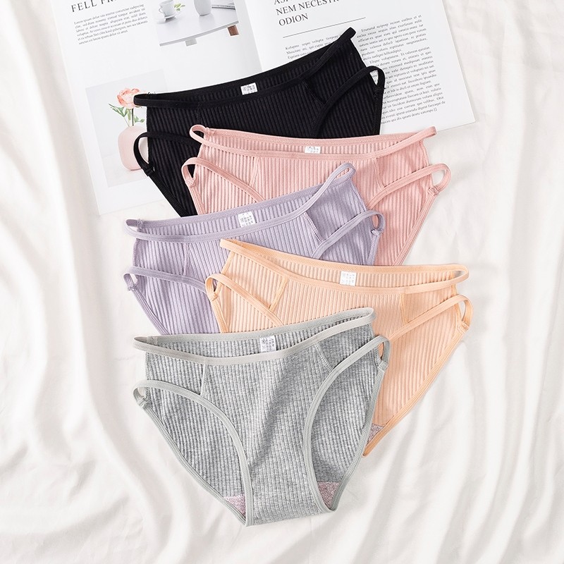 Celana Dalam Wanita Seksi Katun Pinggang Tali – Lembut, Nyaman & Tidak Berbekas