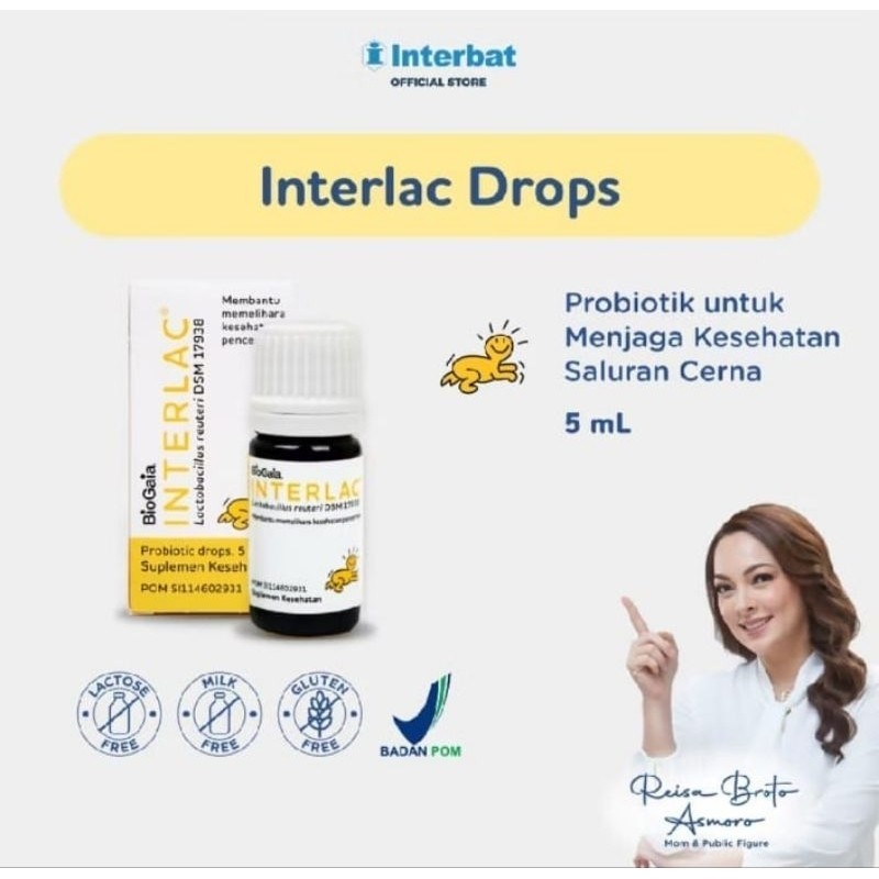 Interlac Drops Botol Vitamin Bayi H