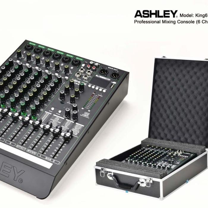 Mixer Ashley 6 Channel King6 Original HARCASE ALUMUNIUM