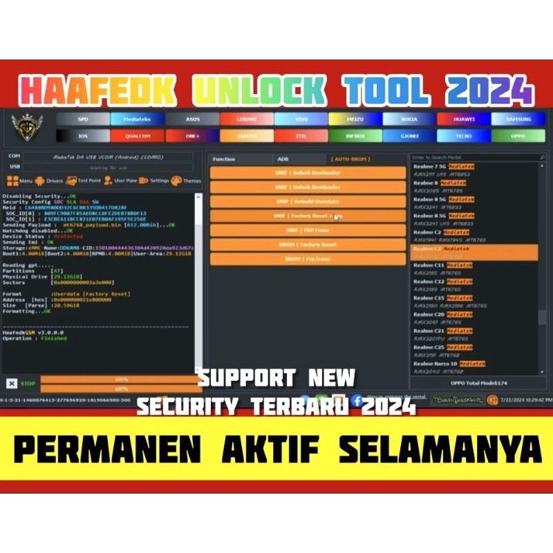 HAAFEDK UNLOCK TOOL NEW 2025 ONLINE PERMANEN AKTIF SELAMANYA BERGARANSI