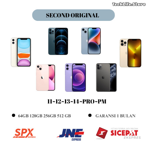 iphone 14 13 12 11 pro max bisa live & game second minus 64/128/256/512gb original fullset