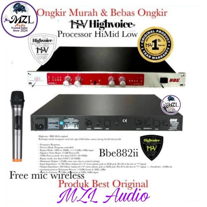 audio Processor Highvoice BBE882ii Hi Mid low Original Perffect sound