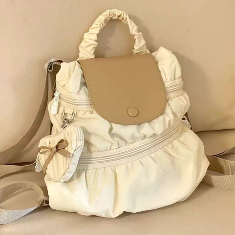 [Ready]Tas Sekolah ins Kancing korea import fashion Tas Ransel Perjalanan lucu Wanita Anak Kecil kek