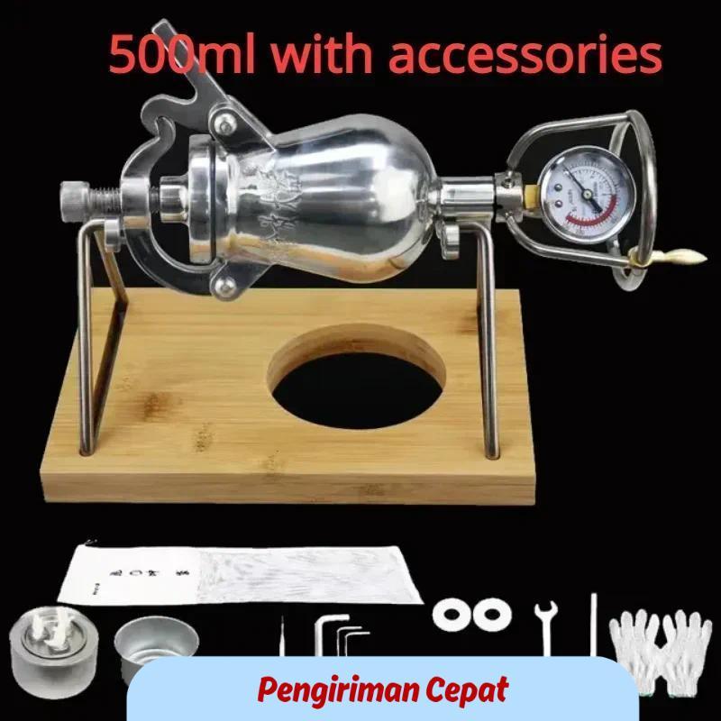PCP 300ML 360ML 500ML Hand Popcorn Machine Open Firing Popcorn Puffing Machine Stainless Steel Mini 