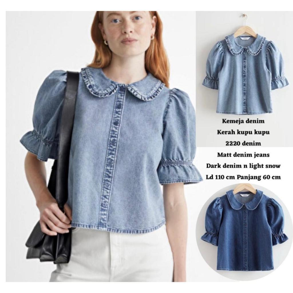 WOLA DENIM SHIRT / ATASAN WANITA DENIM