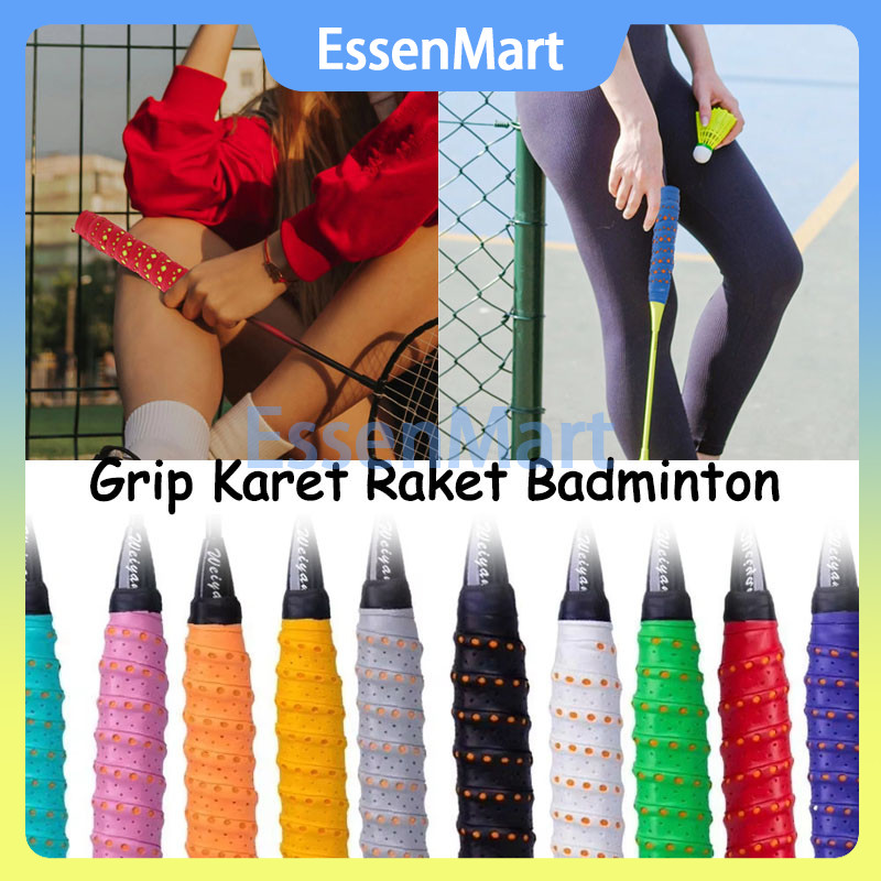 Grip Raket Badminton Karet / Grip Tulang Bulutangkis Anti Slip / Grip Raket Badminton Karet Model Bi