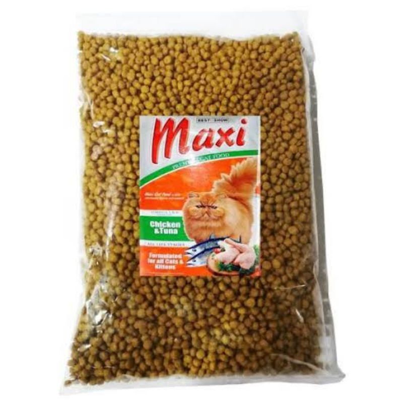 maxi dry food cat 1kg pakan kucing maxi