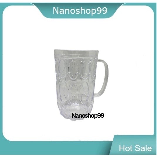 Mug Beer / Gelas Plastik Bening / Gelas Akrilik / Mug Plastik / NANOSHOP99